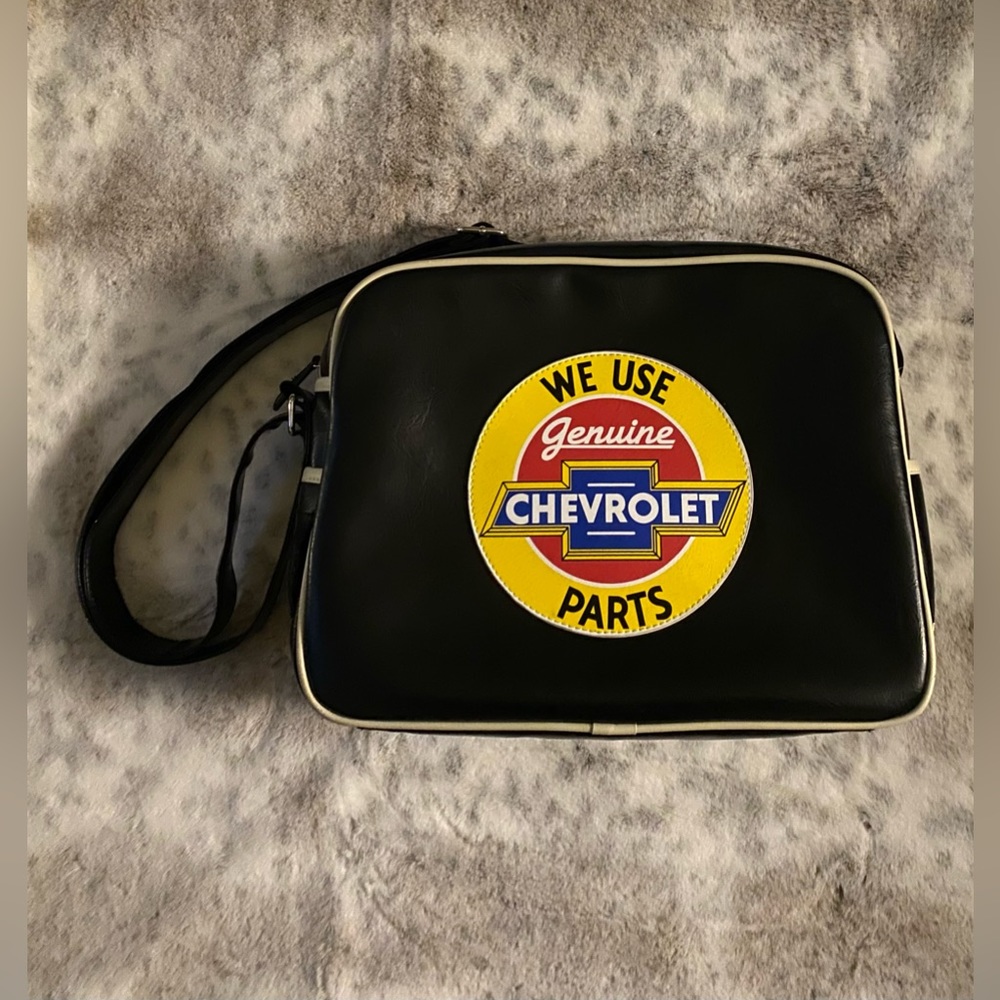 Vintage Chevrolet racing tote bag